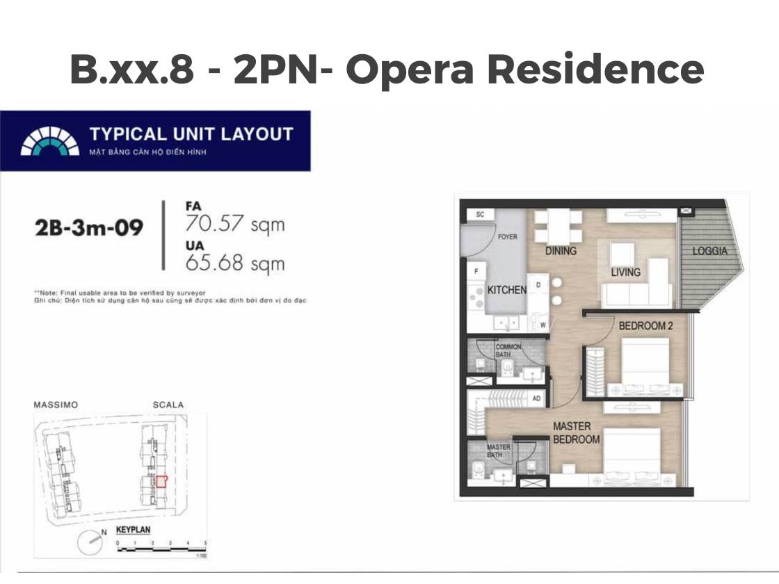 Mặt bằng The Opera Residences