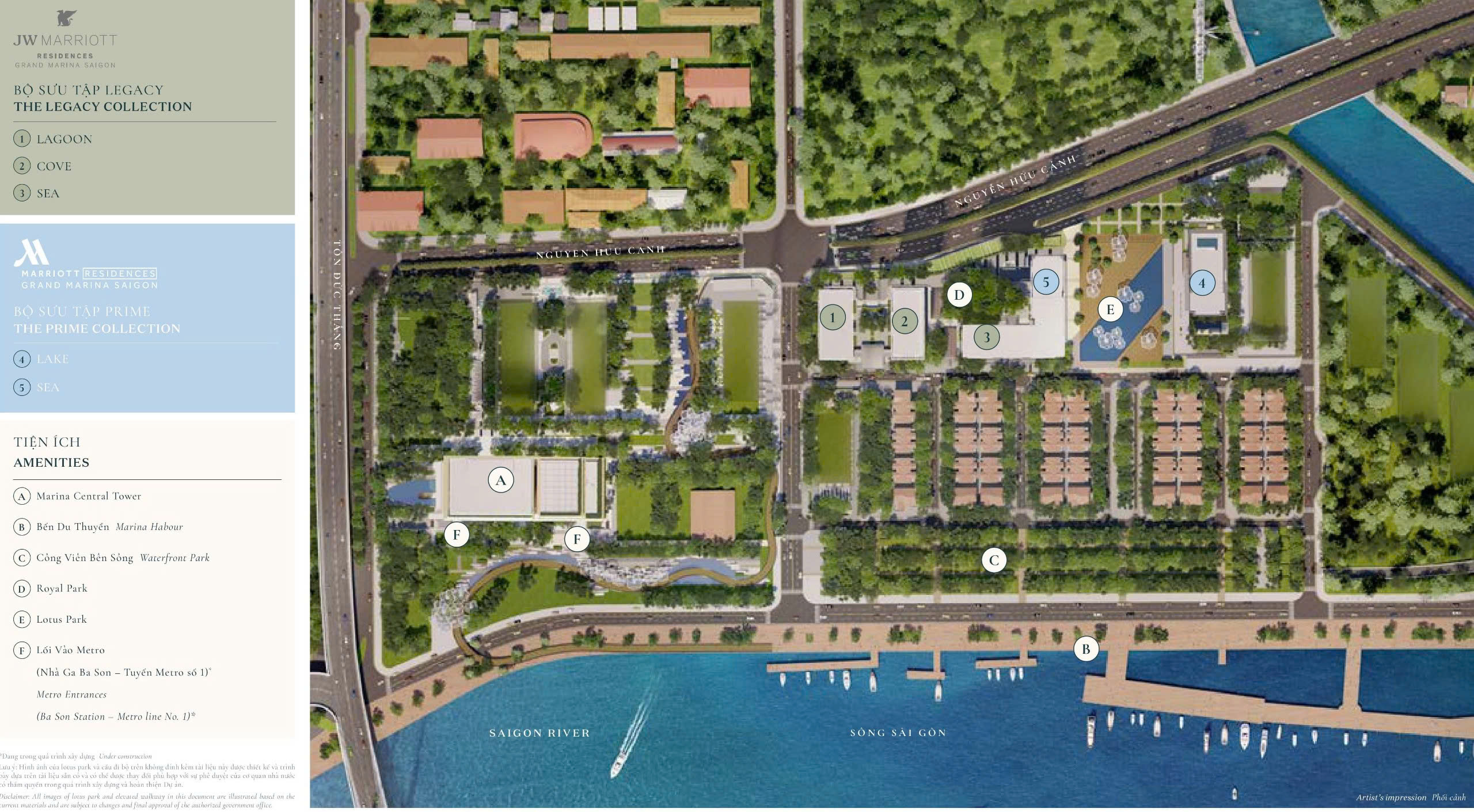 Mặt bằng Cove Grand Marina